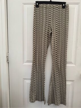 Urban Outfitters Iets Frans Monogram Flare Legging Pants - XS Y2K Retro 90’s